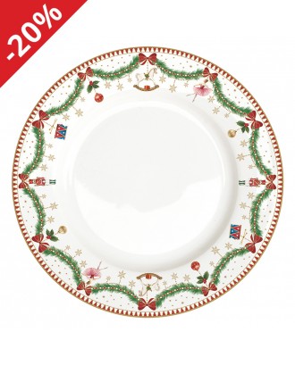 Farfurie pentru cina, 26.5 cm, Magie Noel - SIMONA'S COOKSHOP